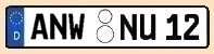 Kreis XY Kennzeichen