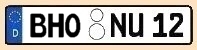 KFZ-Kennzeichen Kreis Baumholder