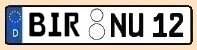 KFZ-Kennzeichen Kreis Birkenfeld