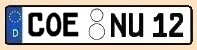 Kreis Coesfeld Kennzeichen