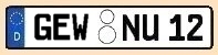 Kreis Gemen-Weseke Kennzeichen