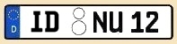 Kfz-Kennzeichen Kreis Isenburg-Dierdorf