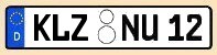 KFZ-Kennzeichen Kreis Kl&ouml;tze
