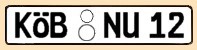KFZ-Kennzeichen Kreis K&ouml;nigsbr&uuml;ck