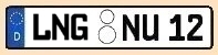 Kennzeichen Kreis Lauingen