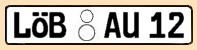 KFZ-Kennzeichen Kreis L&ouml;bau