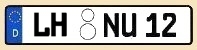 Kreis L�dinghausen Kennzeichen