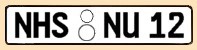 KFZ-Kennzeichen Kreis Nohfelden-Soetern