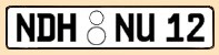 KFZ-Kennzeichen Kreis Nordhausen