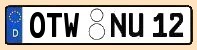 KFZ-Kennzeichen Kreis Ottweiler