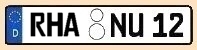 KFZ-Kennzeichen Kreis Rhaunen