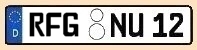 Kennzeichen Kreis Rheinfeld-Geldersheim
