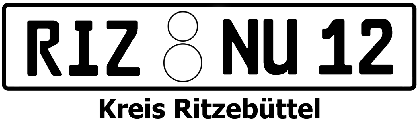 Aufkleber Kfz-Kennzeichen Kreis Ritzebüttel