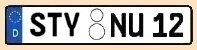 KFZ-Kennzeichen Kreis Styrum
