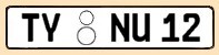 Nummernschild Kreis Tholey